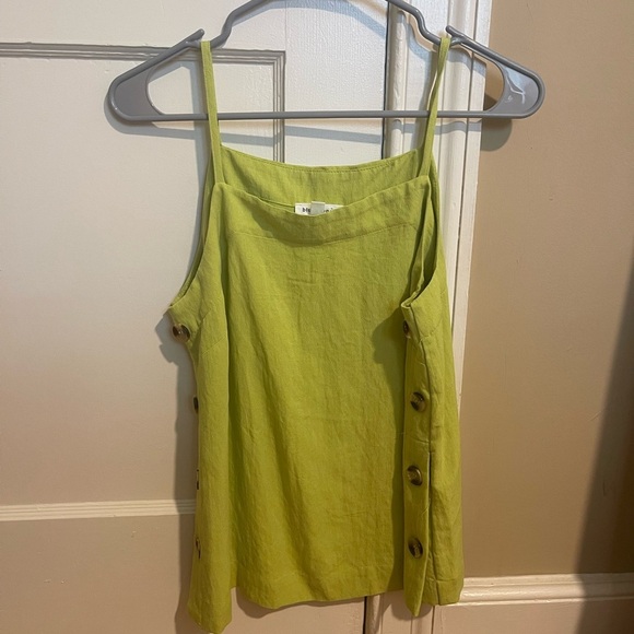 Blu Pepper Tops - Green tank with button detailing